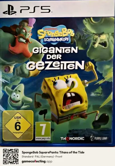 SpongeBob SquarePants: Titans of the Tide PlayStation 5, Germany box front