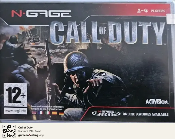 Call of Duty Nokia N-Gage, PAL box front