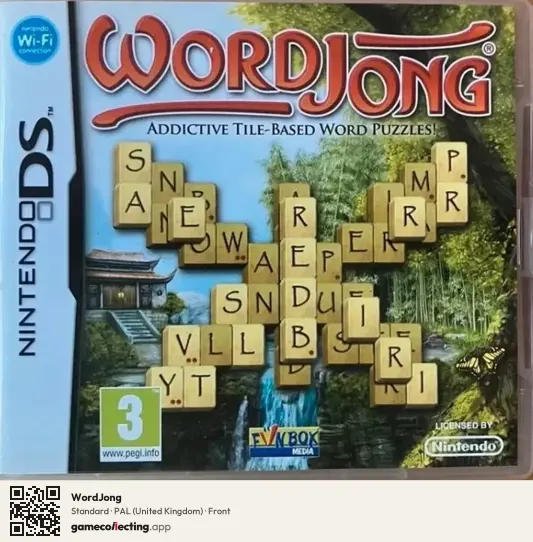WordJong Nintendo DS, United Kingdom box front