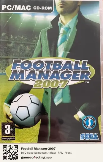 Football Manager 2007 Computer, PAL box front