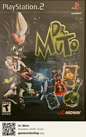 Dr. Muto PlayStation 2, NTSC box front