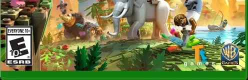 LEGO Worlds, the ESRB box on its front