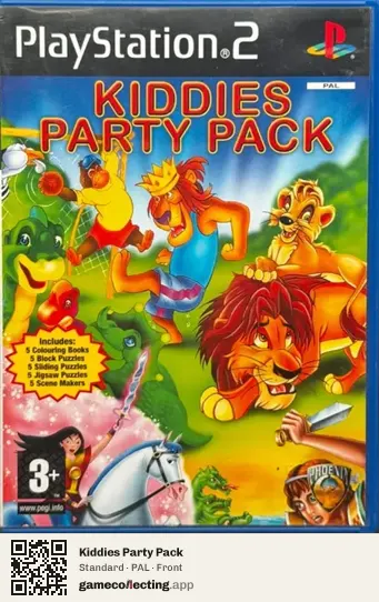 Kiddies Party Pack PlayStation 2, PAL box front