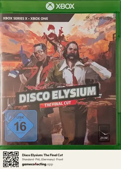 Disco Elysium: The Final Cut Xbox Series X, Germany box front