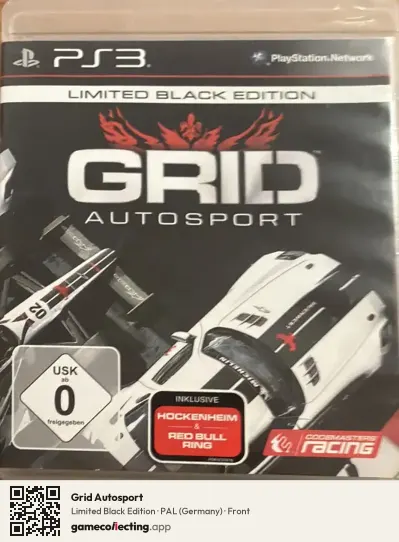 Grid Autosport PlayStation 3, Germany box front