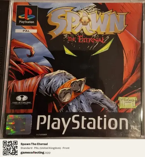 Spawn The Eternal PlayStation, United Kingdom box front