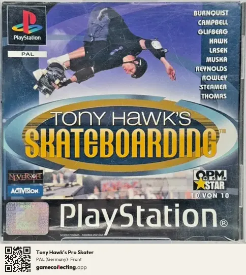 Tony Hawk's Pro Skater PlayStation, Germany box front