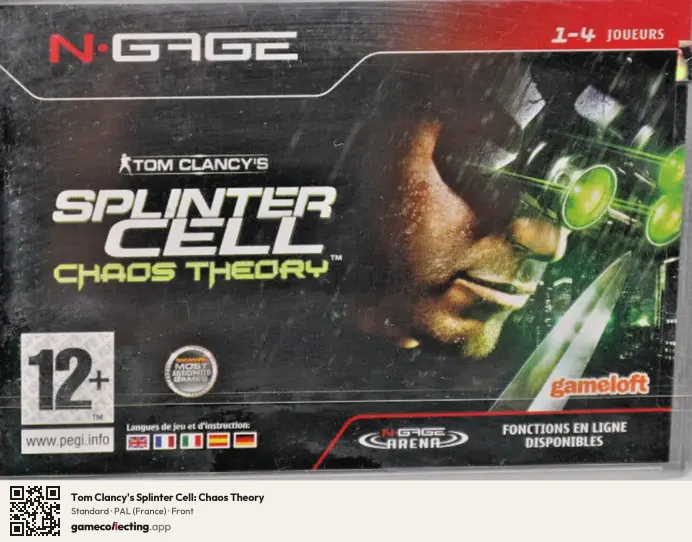 Tom Clancy's Splinter Cell: Chaos Theory Nokia N-Gage, France box front