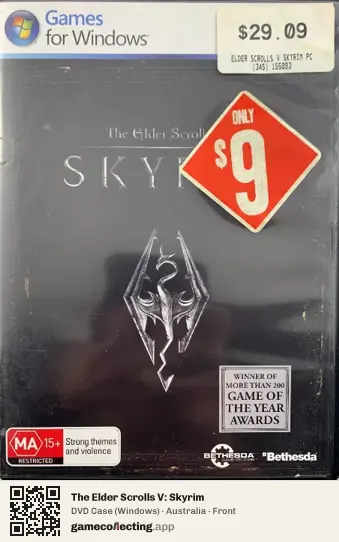 The Elder Scrolls V: Skyrim Computer, Australia box front