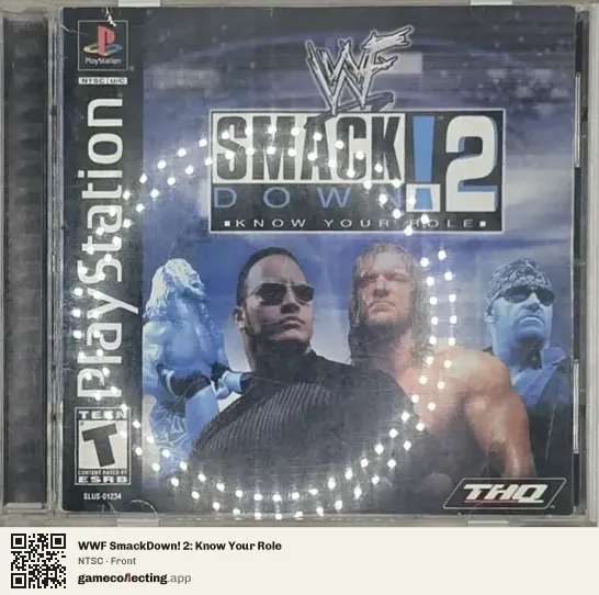 WWF SmackDown! 2: Know Your Role PlayStation, NTSC box front