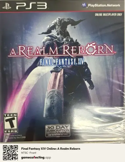Final Fantasy XIV Online: A Realm Reborn PlayStation 3, NTSC box front