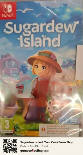 Sugardew Island: Your Cozy Farm Shop Nintendo Switch, PAL box front