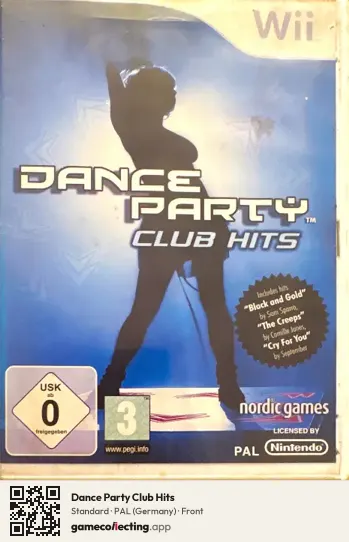 Dance Party Club Hits Nintendo Wii, Germany box front