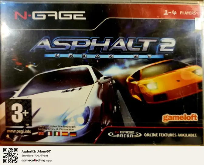 Asphalt 2: Urban GT Nokia N-Gage, PAL box front