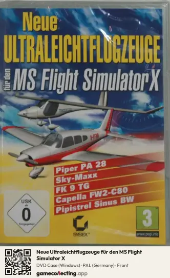 Neue Ultraleichtflugzeuge für den MS Flight Simulator X Computer, Germany box front
