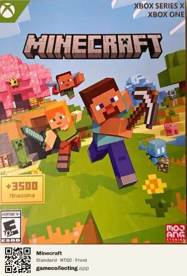 Minecraft Xbox Series X, NTSC box front