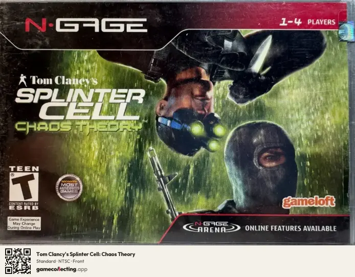 Tom Clancy's Splinter Cell: Chaos Theory Nokia N-Gage, NTSC box front