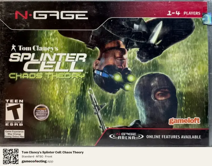 Tom Clancy's Splinter Cell: Chaos Theory Nokia N-Gage, NTSC box front