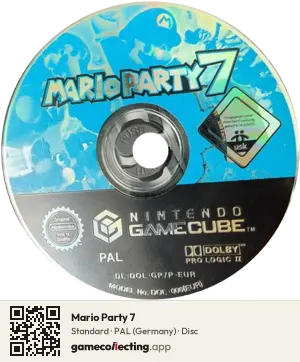 Mario Party 7 Nintendo GameCube, PAL disc