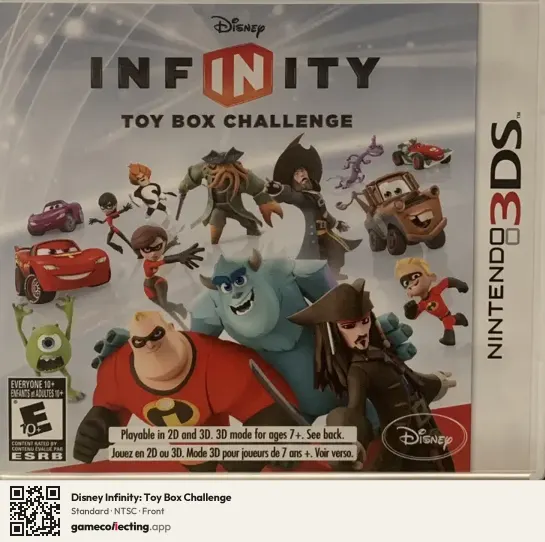 Disney Infinity: Toy Box Challenge Nintendo 3DS, NTSC box front