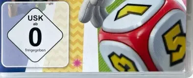 Super Mario Party, the USK square on its front