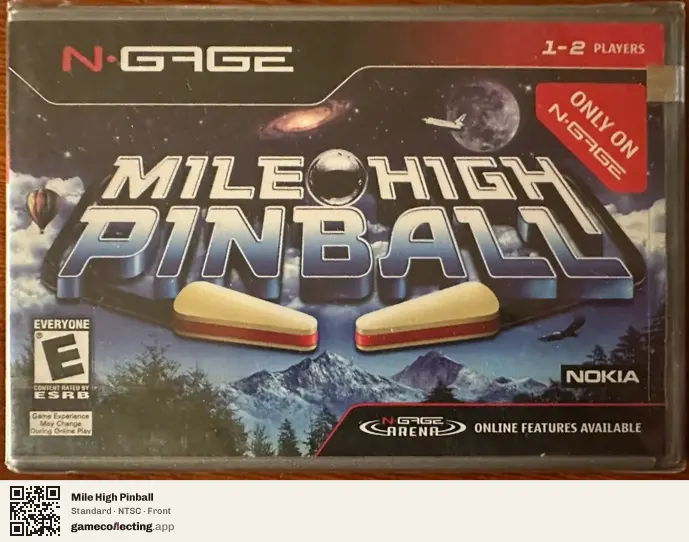 Mile High Pinball Nokia N-Gage, NTSC box front