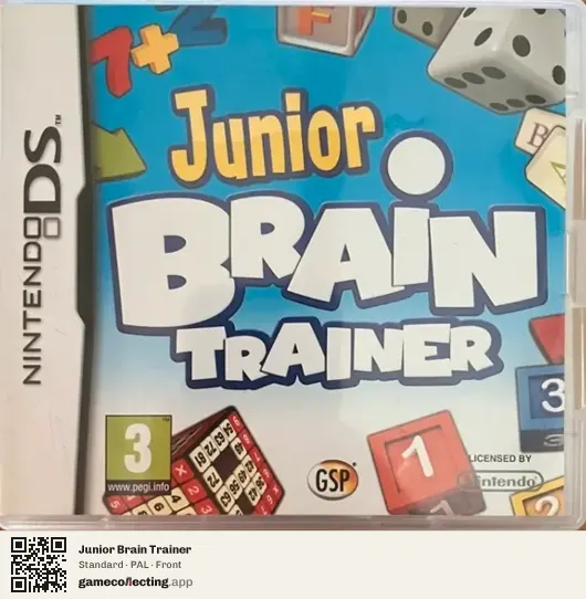 Junior Brain Trainer Nintendo DS, PAL box front