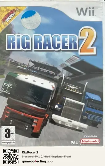 Rig Racer 2 Nintendo Wii, United Kingdom box front