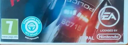 Need for Speed: Hot Pursuit, the PEGI square on its front