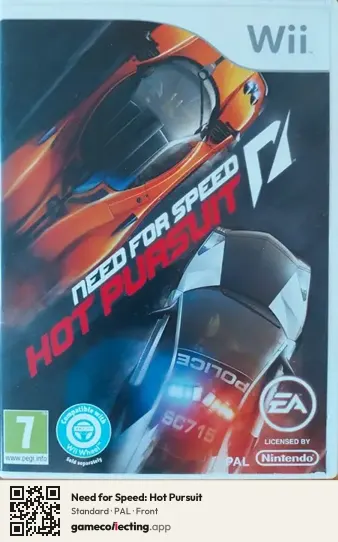 Need for Speed: Hot Pursuit Nintendo Wii, PAL box front