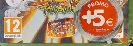 Naruto Shippuden: Ultimate Ninja Storm Revolution, the PEGI square on its front