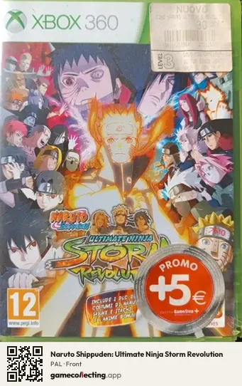 Naruto Shippuden: Ultimate Ninja Storm Revolution Xbox 360, PAL box front