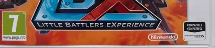LBX: Little Battlers eXperience, the PEGI square on its front