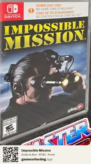 Impossible Mission Nintendo Switch, NTSC box front