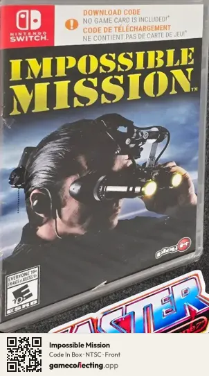 Impossible Mission Nintendo Switch, NTSC box front