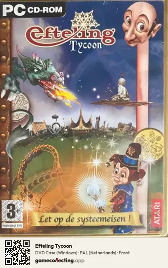 Efteling Tycoon Computer, Netherlands box front