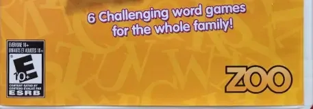 Margot's Word Brain, the ESRB box on its front
