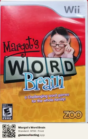 Margot's Word Brain Nintendo Wii, NTSC box front
