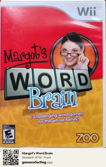 Margot's Word Brain Nintendo Wii, NTSC box front