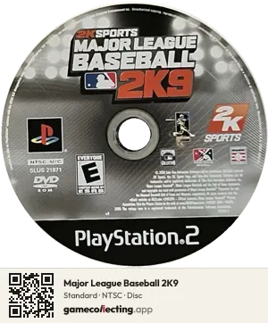 Major League Baseball 2K9 PlayStation 2, NTSC disc