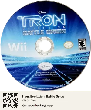 Tron: Evolution: Battle Grids Nintendo Wii, NTSC disc
