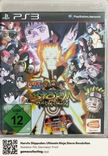 Naruto Shippuden: Ultimate Ninja Storm Revolution PlayStation 3, Germany box front