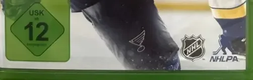 NHL 17, the USK square on its front