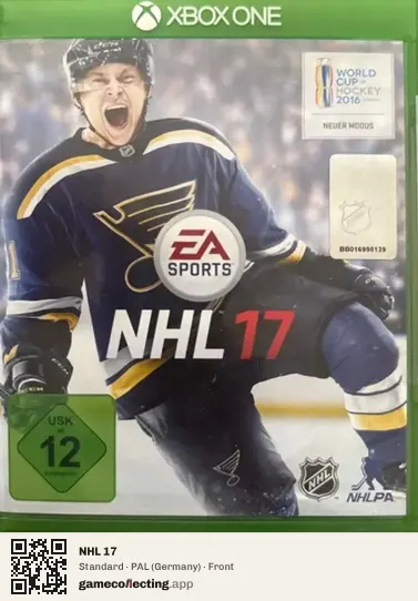 NHL 17 Xbox One, Germany box front