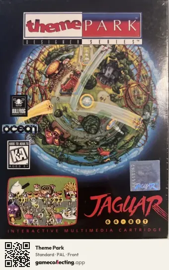 Theme Park Atari Jaguar, PAL box front