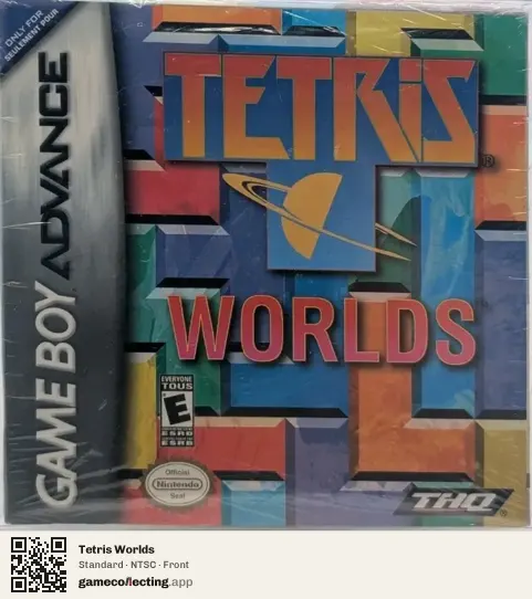 Tetris Worlds Game Boy Advance, NTSC box front