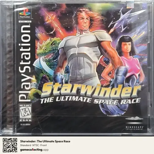 Starwinder: The Ultimate Space Race PlayStation, NTSC box front