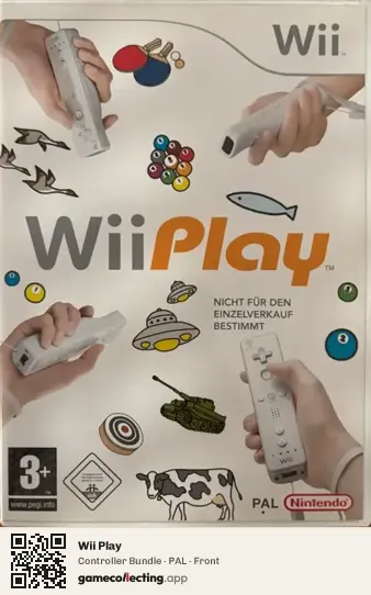 Wii Play Nintendo Wii, PAL box front