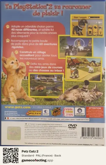 Petz Catz 2 PlayStation 2, France box back