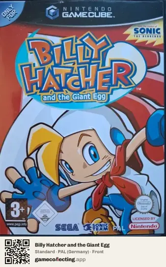 Billy Hatcher and the Giant Egg Nintendo GameCube, Germany box front